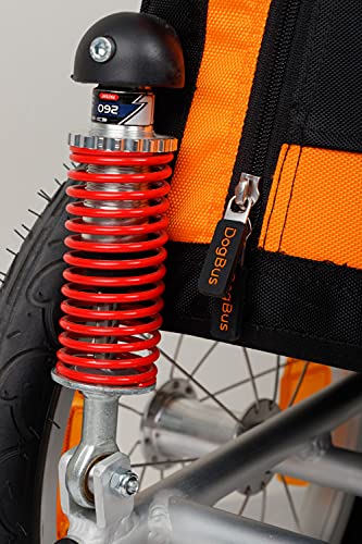 TrendPet DogBus S - Gefederter Aluminium Fahrradanhänger, Hundeanhänger für kleine bis mittlere Hunde