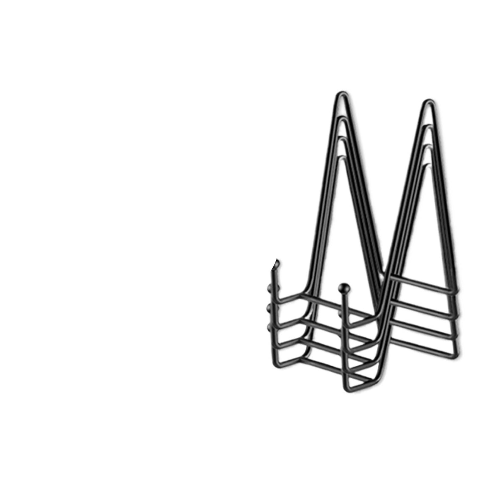 Xiehya Black-15Cm 4Pcs/ 15Cm Magazine Display Stand Dish Rack Plate Picture Photo Frame Book Holder Stands Home Decoration Storage Ornaments For Home
