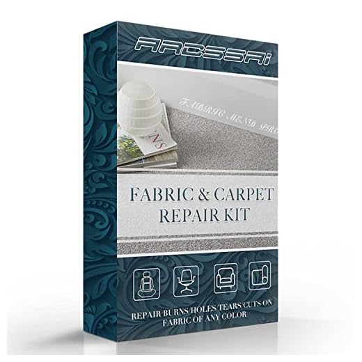 ARCSSAL Fabric and Carpet Repair Kit - Remarkable Color Fabric Fibers, Super Easy Instructions, Suitable for Any Color Fabric Repairs. Fixes Cigarette Burn Holes, Tear or Rips.