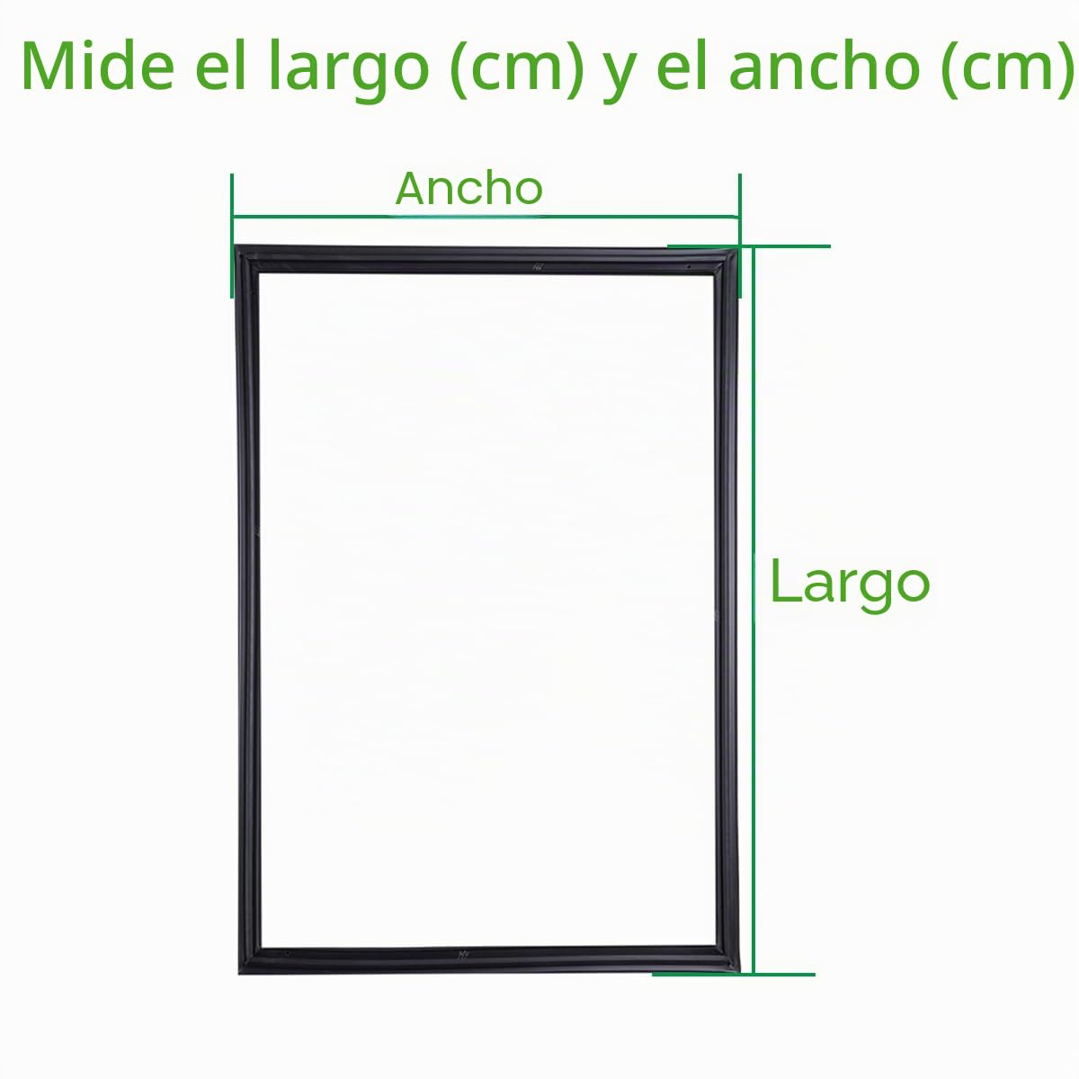 Universal Sello Magnético para Puerta De Frigorífico y Congelador,Junta de Sellado de Goma,Negro
