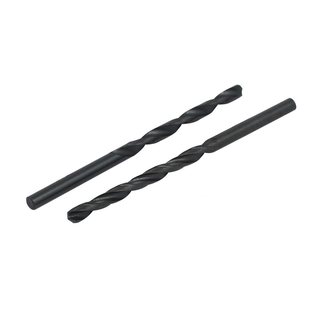 Aexit 3.8mm Dia Tool holder HSS Oxynitriding 2-Flute Straight drill hole Twist Drill Bit Black 10pcs Model:28as145qo438