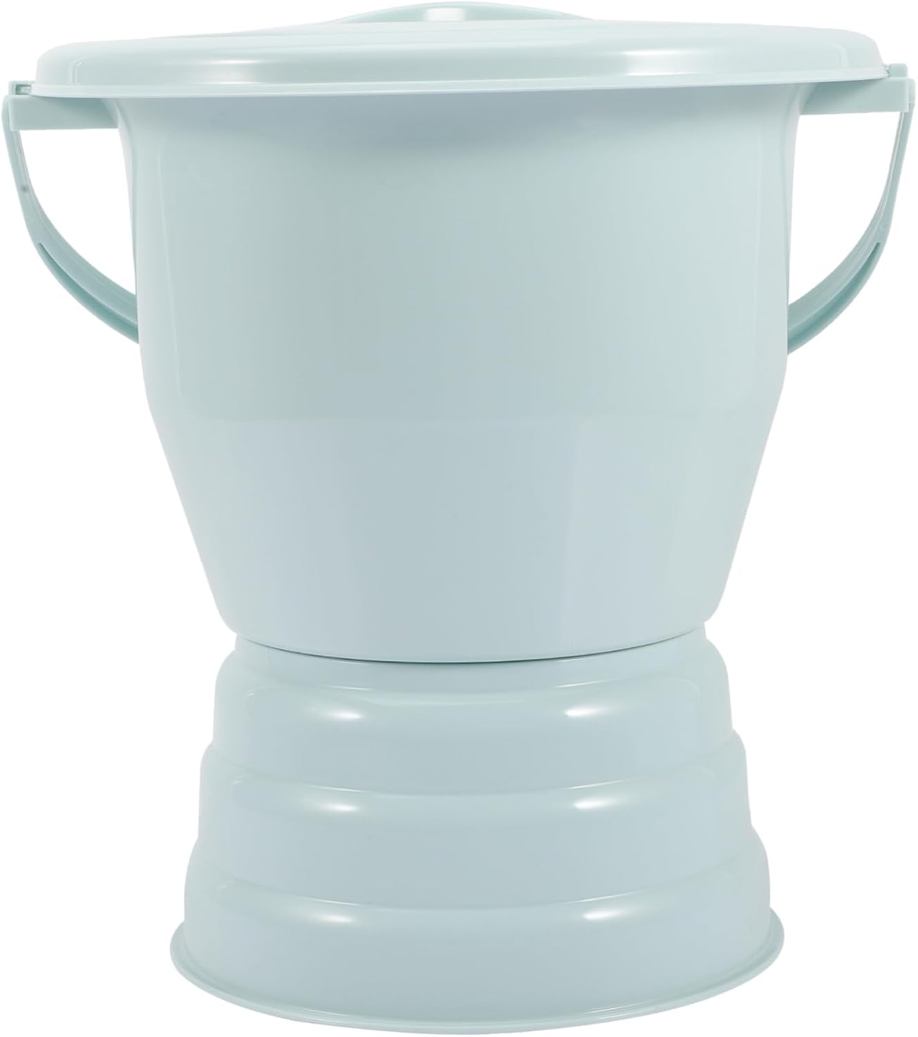 Ipetboom Portable Chamber Pot with Lid Thickened Urinal for Elderly and Pregnant Women 2L Capacity Sturdy Plastic Design for Night Use and Travel