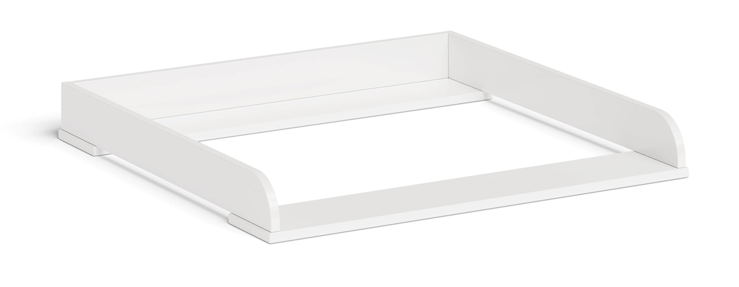 BELLABINO Oti Wickelaufsatz – Wickeltischaufsatz für Malm, Hemnes, Nordli Kommoden – hochwertiger Aufsatz für Wickeltisch in weiß – 10 x 74 x 80 cm
