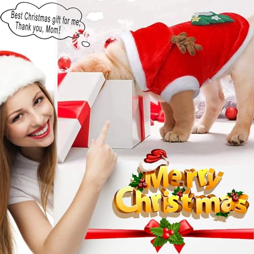 Disfraz de Perro Navidad Suéter Abrigo Santa XL miniatura 3