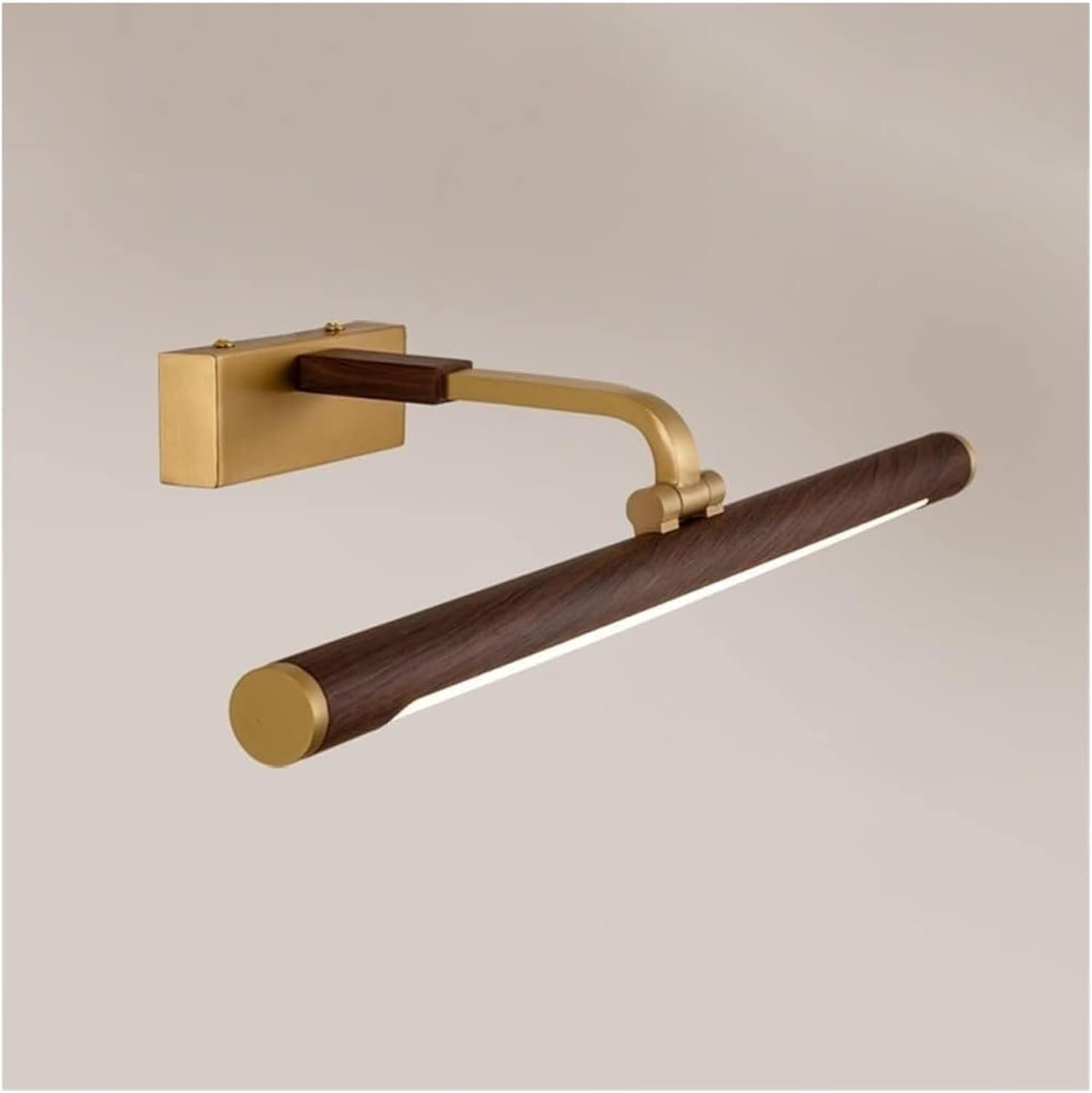 Lampada da Specchio Bagno Vintage Moderna Lampada Frontale a Specchio lineare in Rame con LED, Lampada da Specchio for Bagno, Regolabile, Vintage, for Il Trucco, armadietto con Specchio(44CM)