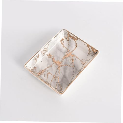 Vista 3 de SHERCHPRY Ceramic Jewelry Tray Bandejas Decorativas Ceramic Ring Plate Trinket Tray Ceramic Jewelry Dish Ceramic Tray Ceramic Earring Tray Ceramic