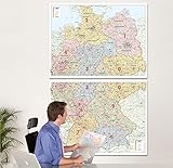 dezentes nageldesign  BACHER Postleitzahlenkarte Deutschland, Maßstab 1:500 000, Papierkarte gerollt, folienbeschichtet: Die Postleitzahlenkarte Deutschland beinhaltet 1- ... sowie Verkehrswegenetz und Gewässernetz
