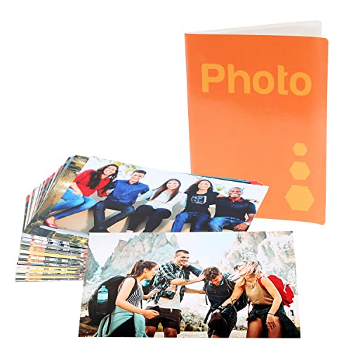 Genérico Revelar Imprimir Fotos Online + 1 Albúm de Fotos. Pack de 40 Fotografías en 10x15 cm Naranja