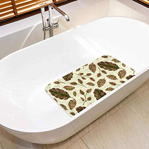 Alfombrilla de baño Bennigiry de diseño floral, calidad sostenible libre de BPA 6
