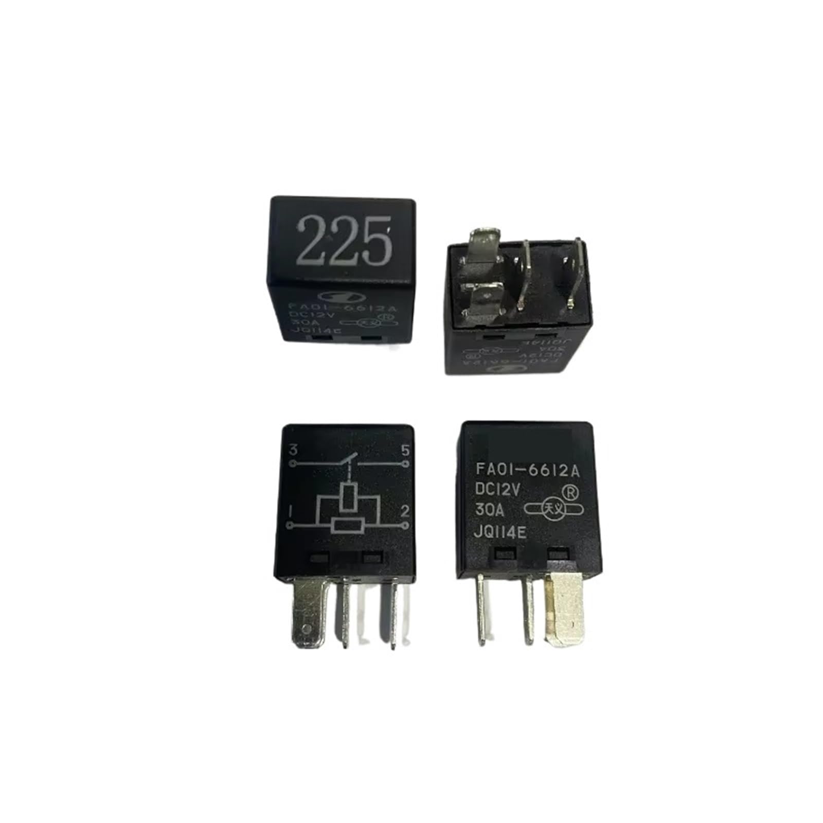 UWUKCJOKQ 1pcs/lot Relay:FA01-6612A DC12V JQ114E 4pins 225 Start air Conditioning Fan Relay