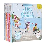  Stories for Your Senses Series by Emma Steel Illustrated 5 Books Collection Set (A Day at the Beach, Autumn is Awesome, Step into Spring, A Day in the Snow & A Cosy Christmas)