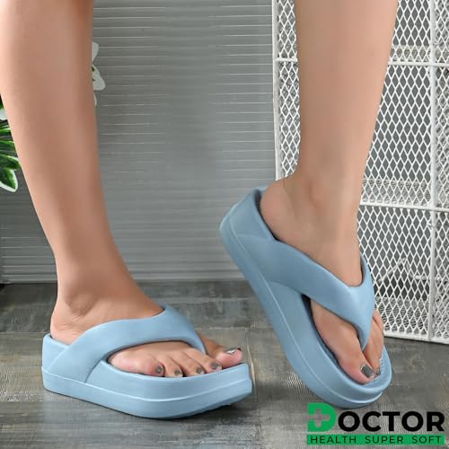 Image of DOCTOR HEALTH SUPER SOFT Women's Hot Pink Flip-Flops Slippers | Flip-Flops | Women's & Girl's Slippers | Comfortable & Lightweight | Soft Foot Massager | All Day Wear Flip-Flops Slipper