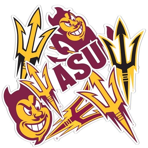 Desert Cactus Arizona State University Sticker Arizona State Sun Devils Vinyl Decal Laptop Water Bottle Car Scrapbook Sheet (Type 2-2)