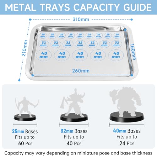 Image of Miniatures Storage Case Miniatures Transport Case Aluminum Alloy Frame with Lock (Large Size)