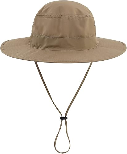 Miniatura 26 de Home Prefer Sombrero para sol para el aire libre con protección UV, secado rápido, unisex con solapa para proteger el cuello Gris cenizo