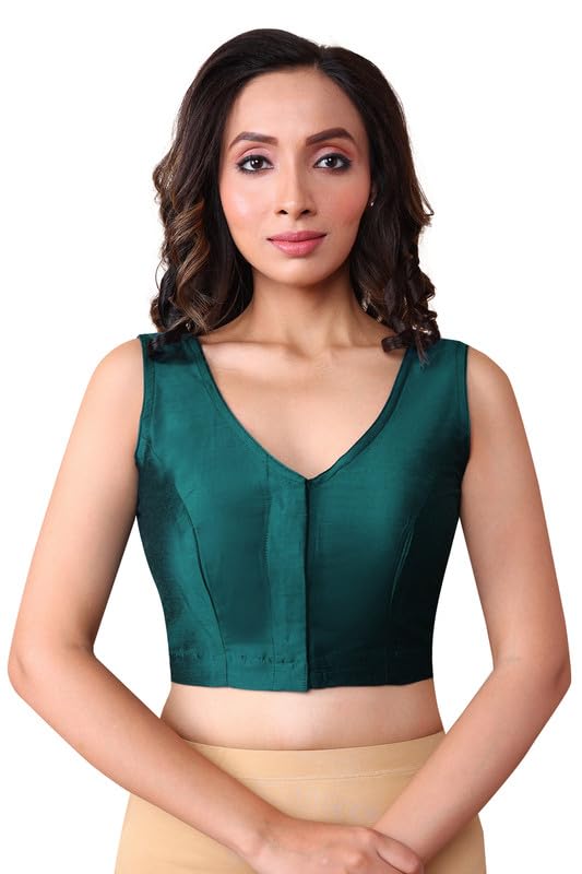 rene Seagreen Cotton Silk Blouse(D-005506-S.Green-38)-picture-47