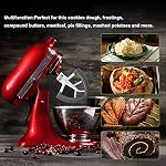 Flex Edge Beater Fit for Kitchenaid Mixer, 4.5-5 Quart Tilt-Head Flat Beater Fit for Kitchen Aid Accessories and Attachments with Silicone Edges Flex 4 Soft Plastic Scraper