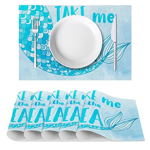 Set de table antidérapant Blue Sea pour protéger la table des plats - 3