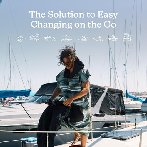 Nomadix Changing Poncho - M/L - Quick Dry & Absorbent Hooded Surf & Swim Poncho - Sewn Sides for Private Changing - Front Pocket Storage - Made from Post-Consumer Recycled Materials - Jackson Green4