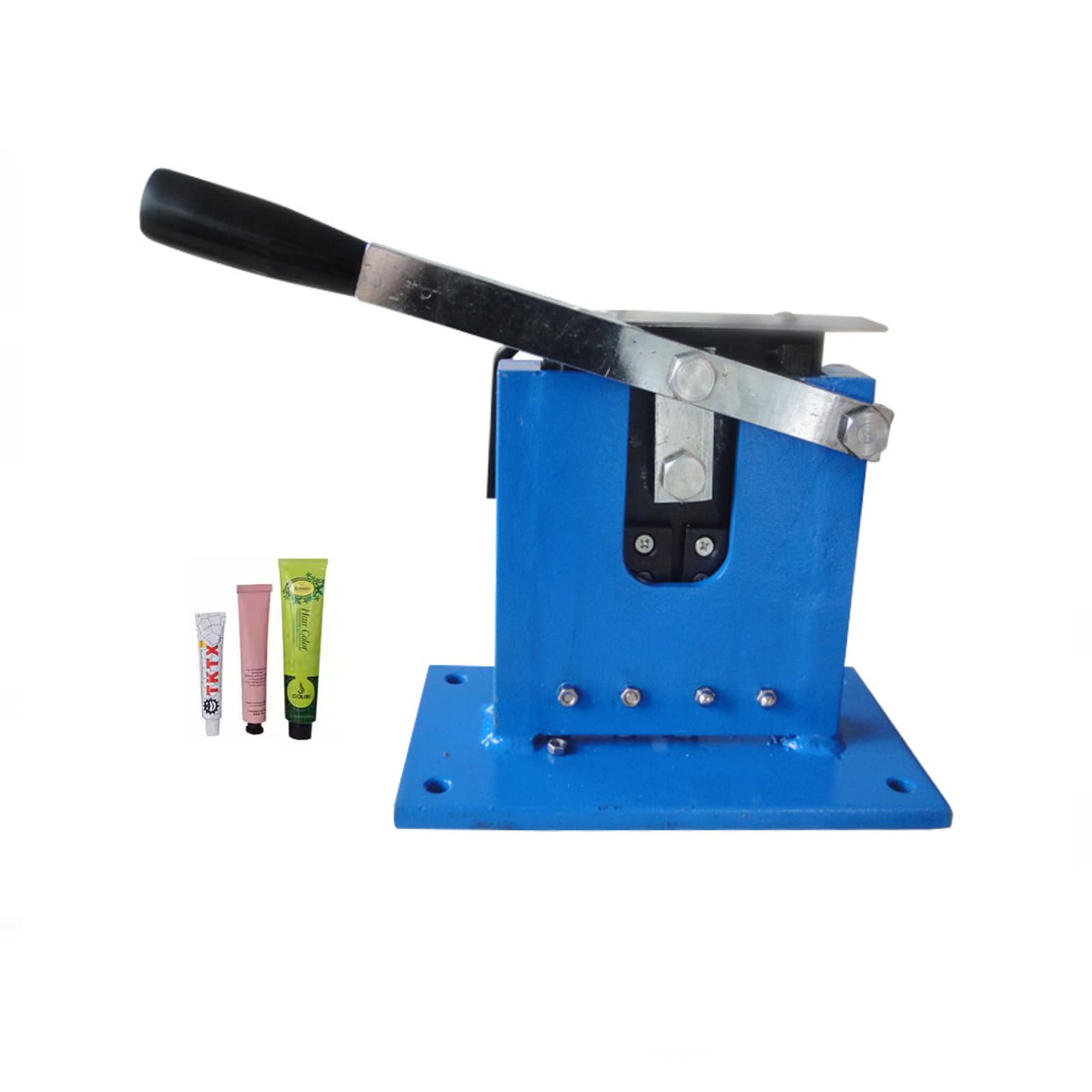Manual Tube Sealing Machine with Date Code Stamp Heavy-Duty Aluminum Ointment Tube Tail Presser for Food Beauty Pharma