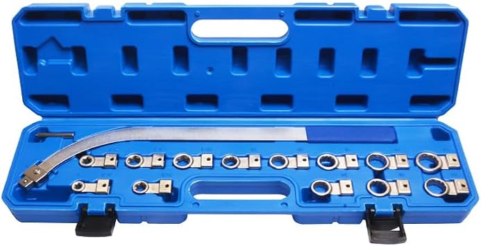 Belt Pulley Tool Set 15 pcs | Automotive Engine Belt Adjustment Wrench and Idler Pulley Tensioner Tool