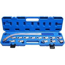 Belt Pulley Tool Set 15 pcs | Automotive Engine Belt Adjustment Wrench and Idler Pulley Tensioner Tool