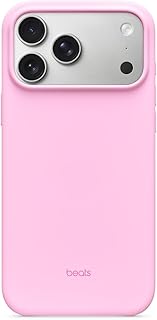 Beats iPhone 17 Pro Max Case mit MagSafe und Kamerasteuerung, Matte Außenseite, Innenfutter aus Mikrofaser – Kieselrosa