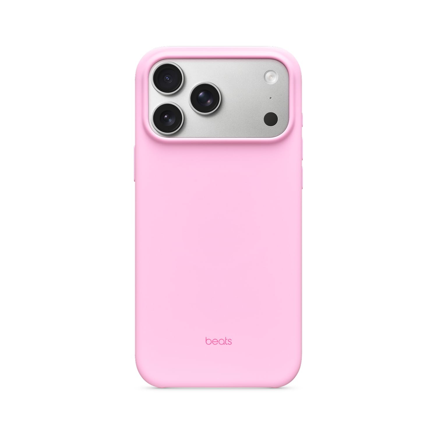 Beats iPhone 17 Pro Max Case with MagSafe & Camera Control, Matte Finish, Microfibre Lining – Pebble Pink