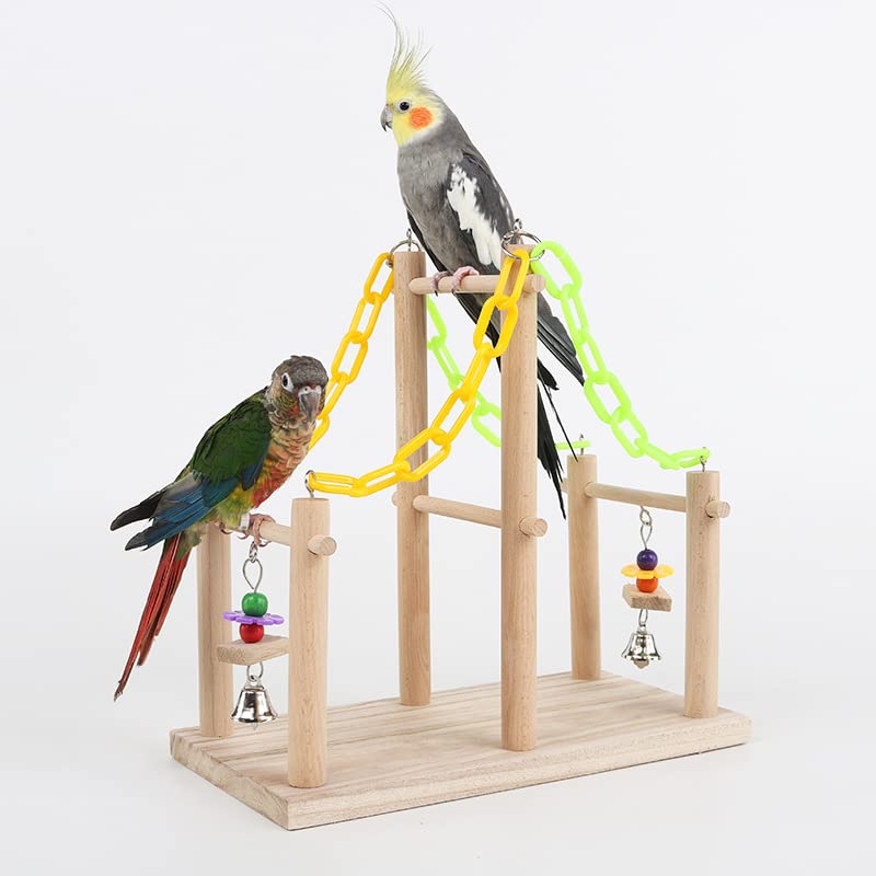Percha para pájaros Escalera de Escalada Divertida, Red Loros, Marco, mil Anillos, Escalera Nubes, Puente Colgante, Juguete for pájaros