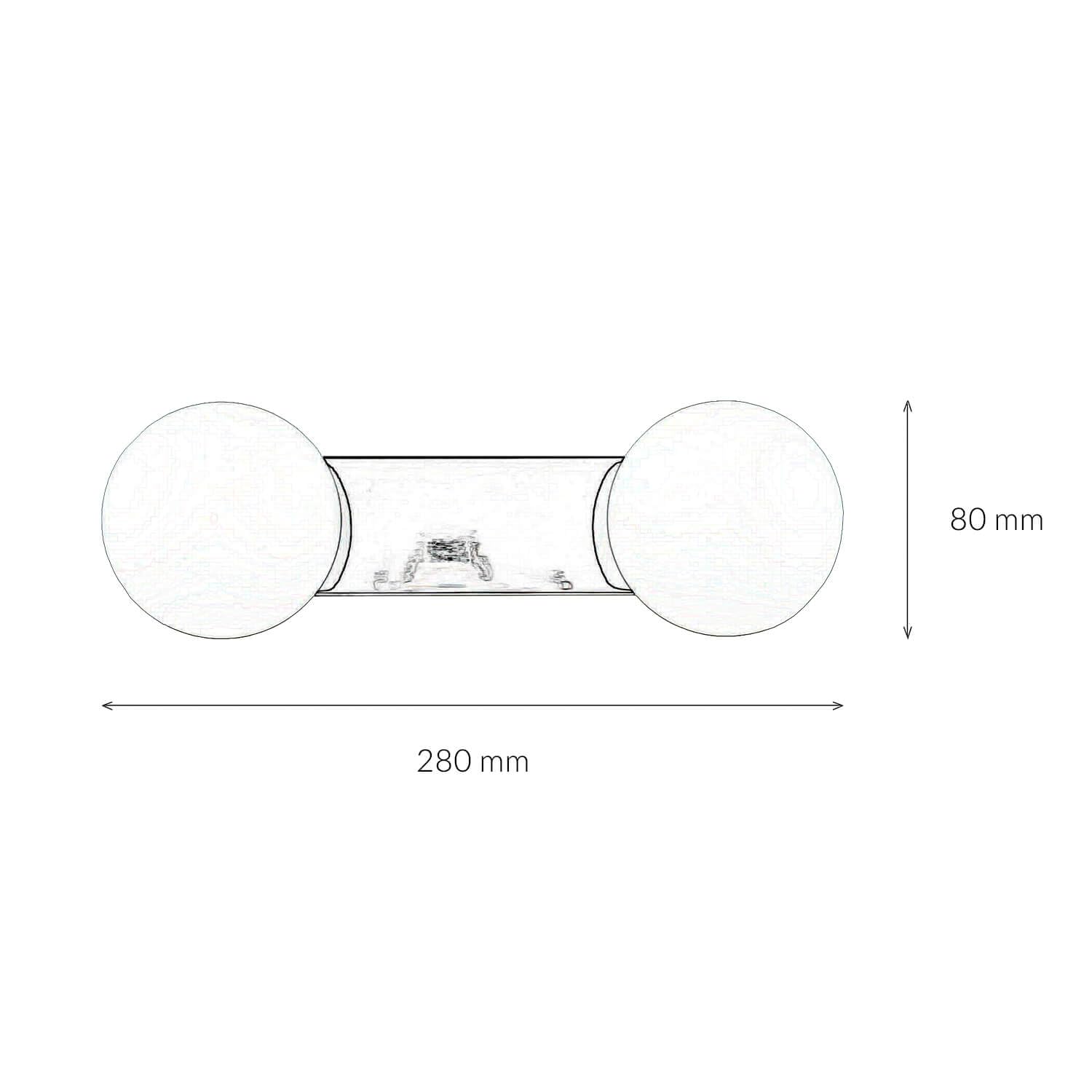 Nowodvorski BRAZOS II Illuminazione per bagno Applique da parete Lampada da parete IP44