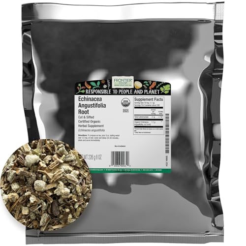 Frontier Co-op Dried Echinacea Angustifolia Root, Cut and Sifted, 8oz,