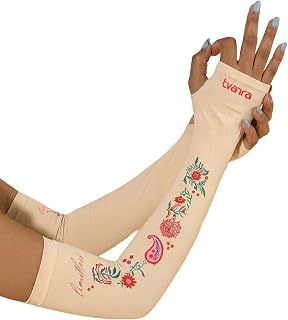 TVARRA Limitless Printed Fingerless Arm Sleeves for Women | UPF 50+ UV Protection | Anti-Tan, Bike Riding, Running & Outdo... Price In India