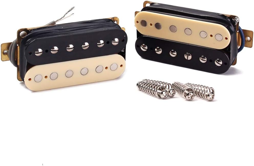 Alnicov Guitar Pickup，Zebra Faced Humbucker Double Coil Electric Guitar Pickups，50/52MM，With Installing Frame Guitar Accessories image 2