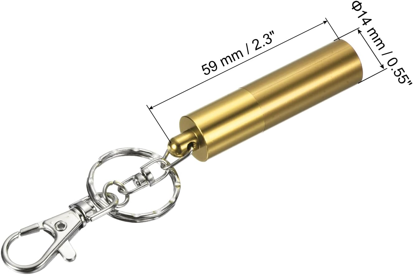 PATIKIL Snooker Billiard Pool Cue Tip Shaper, Pool Cue Stick Tip Repair Tool Billiard Cue Care Accessory with Keychain, Gold Tone - Image 3
