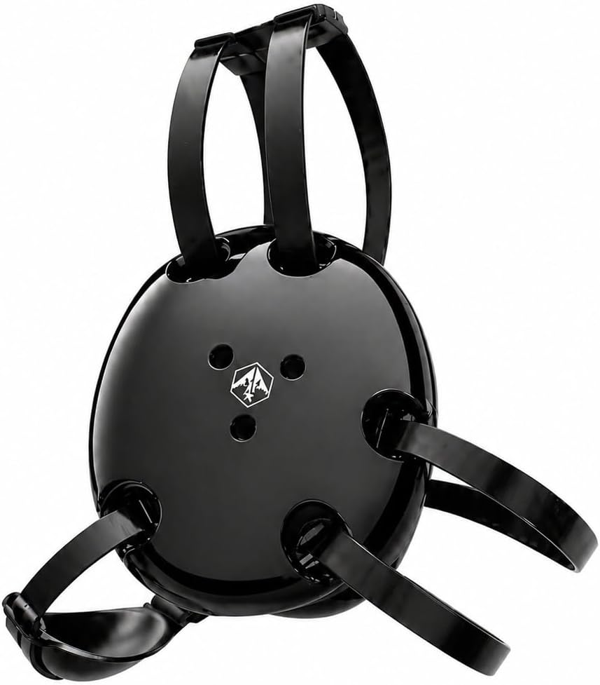 Wrestling Protective Headgear, Black, Impact Protection for Training and Competition