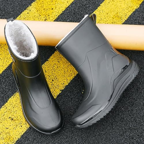 Botas Wellington para mujer impermeables y con forro polar para días fríos 6