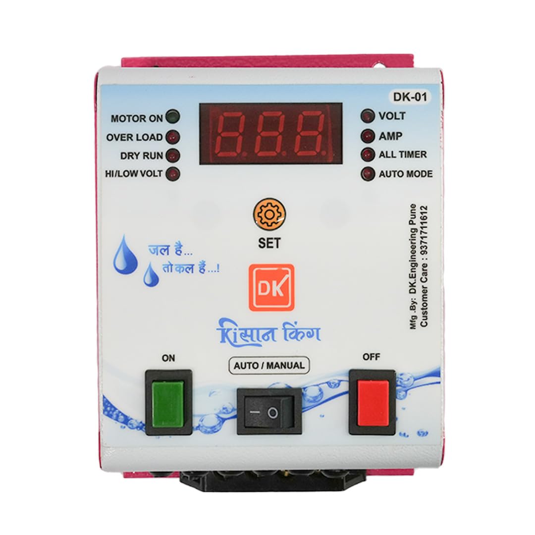 DK 01 Automatic Water Level Controller for Motor Pump | Digital Water Tank Controller with Dry Run & Overload Protection | Manual Mode & LED Display-image-37