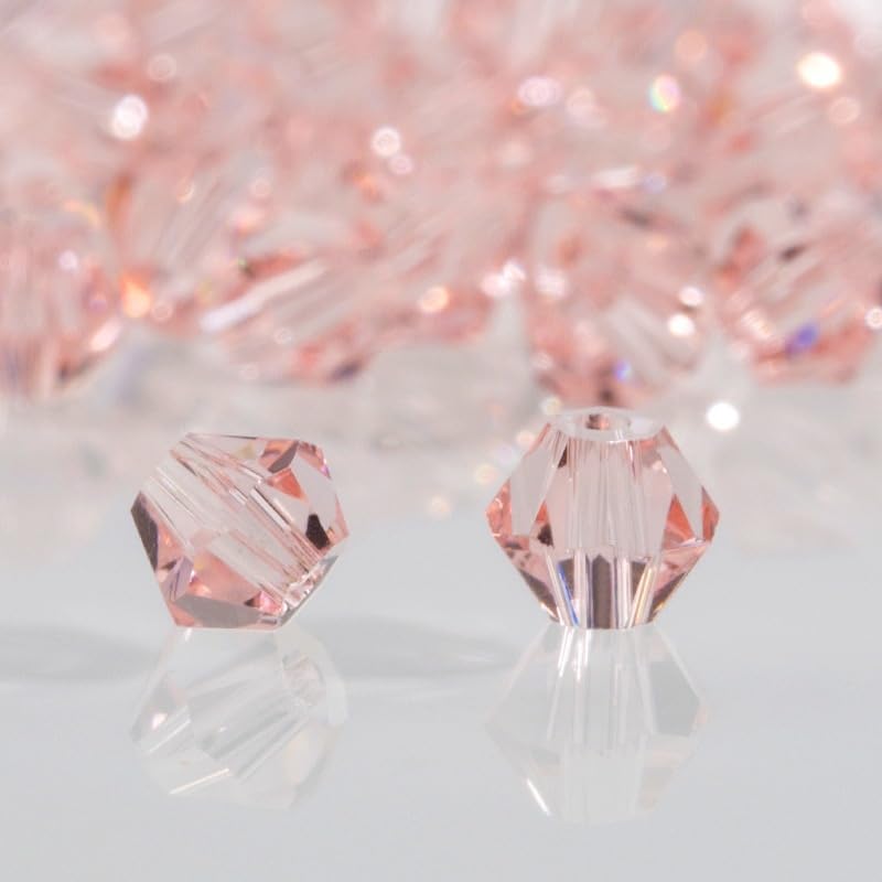 Zestaw wielokolorowych koralików Bicone Crystal Beads - koraliki szklane 3-6 mm do wyrobu biżuterii i projektów rękodzielniczych(Water Red,3.0MM about 720PCS)