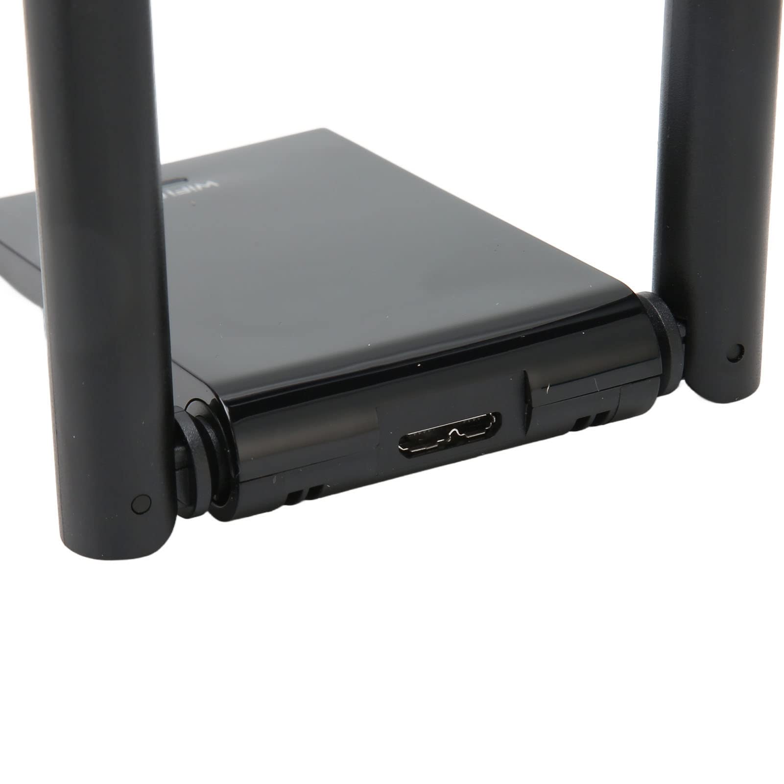 Yunseity Adaptateur USB WiFi 6, Adaptateur Réseau sans Fil 2,4 GHz 5 GHz avec 2 Antennes à Gain élevé, Clé USB WiFi WPA3 1800m sans Fil pour l'ordinator de Bureau