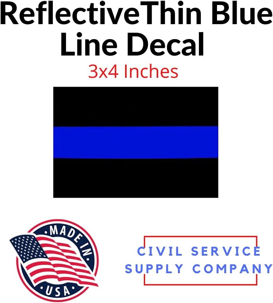 Thin Blue Line Decal Sticker