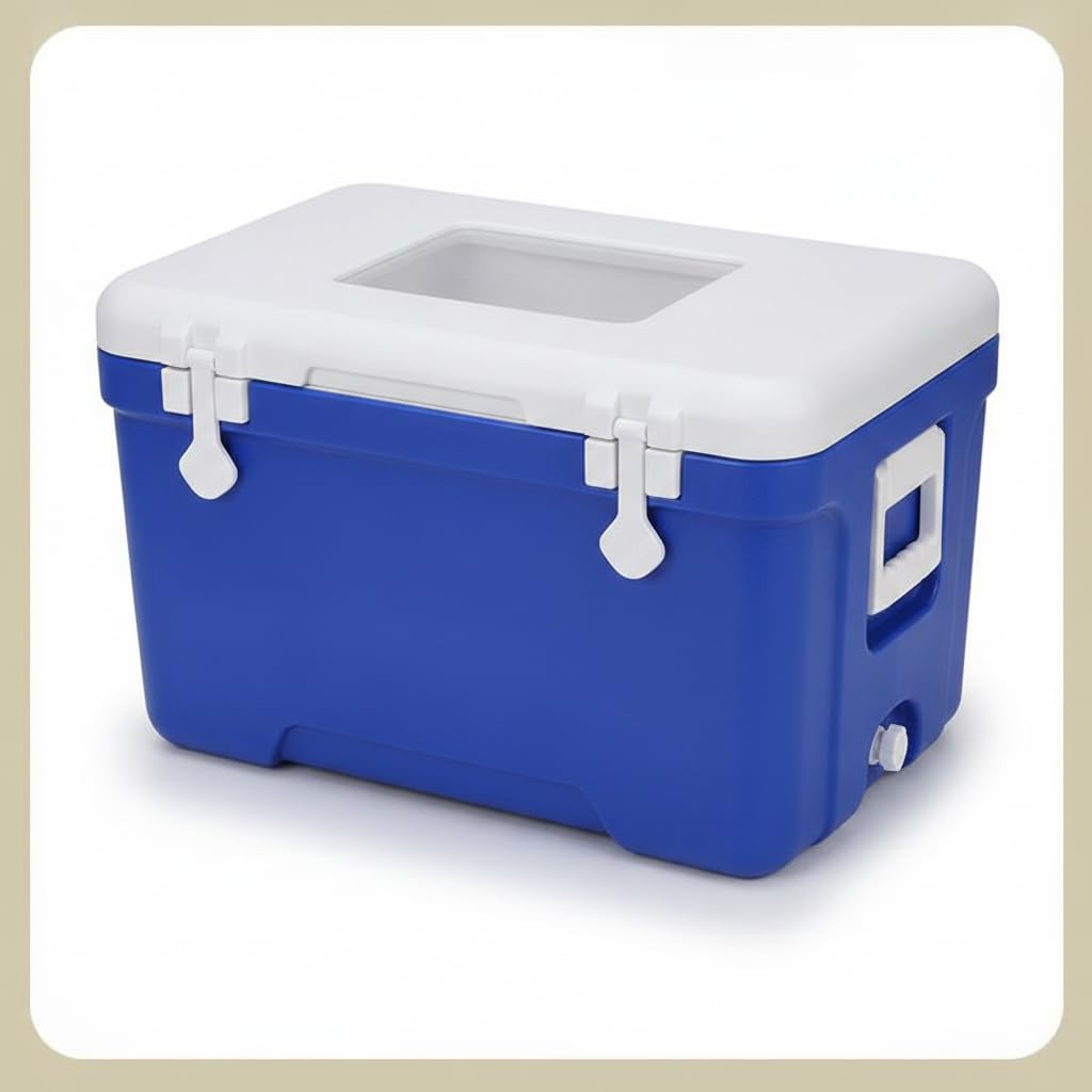 Glacière Portable Chaud Froid PE, Doublure hygiénique, Conteneur réfrigérant, pour Les Repas extérieurs, pour Les Professionnels, Style to 2, 50L