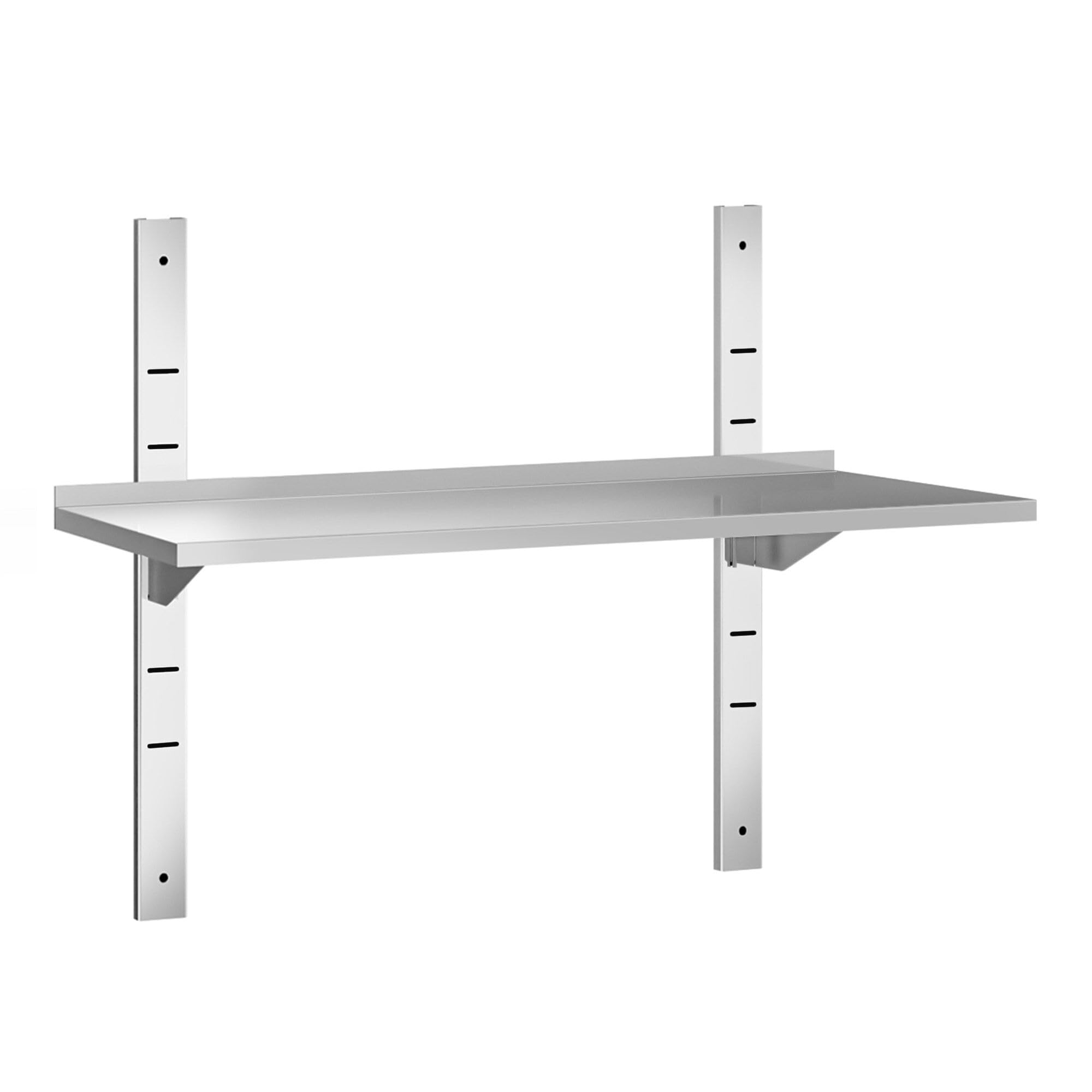 GGM Gastro | WBK124#2 | Wandborde PREMIUM - 1200x400mm - mit 2 Etagen