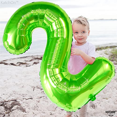 Image of KatchOn Light Green 2 Balloon Number 40 Inch