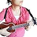 Clip On Ukulele Strap Black Color Adjustable In Various Length From Lohanu Ukulele Hook & Clips On Requires No Drilling High Quality Easy To Use Fits Any Uke Sizes Helps You Play Better & Easier!