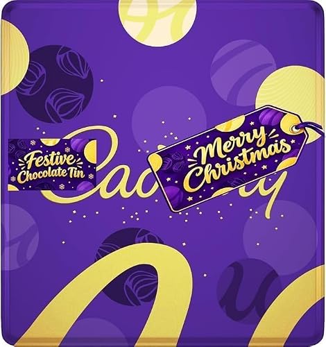Image of Cadburry Dairy Milk Chunk Tin 600g – Perfect for Sharing | Cadbury Dairy Milk Chunk Tin 600g – Classic Milk Chocolate Pieces in a Festive Christmas Gift Tin, Gifting & Christmas Treats