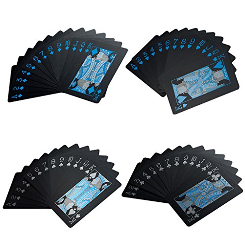Schwarze Spielkarten Wasserdichtes Pokerkarten Profi Poker Playing Cards Karte Spielkarte Playing Cards aus Plastik Top Qualität Plastic Poker für Ihr Poker Vergnügen – Bild 7