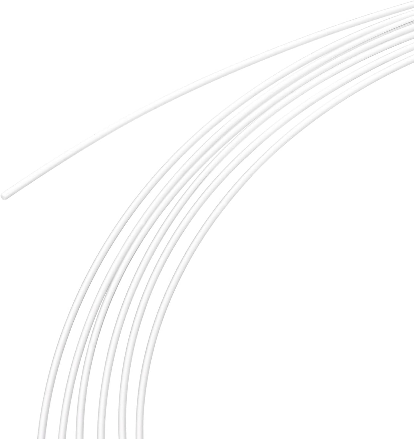 sourcing map PMMA Ends Glow for LED Light Guide in Home, Hotel Fiber Optic Cable Transparent 1mm 50M