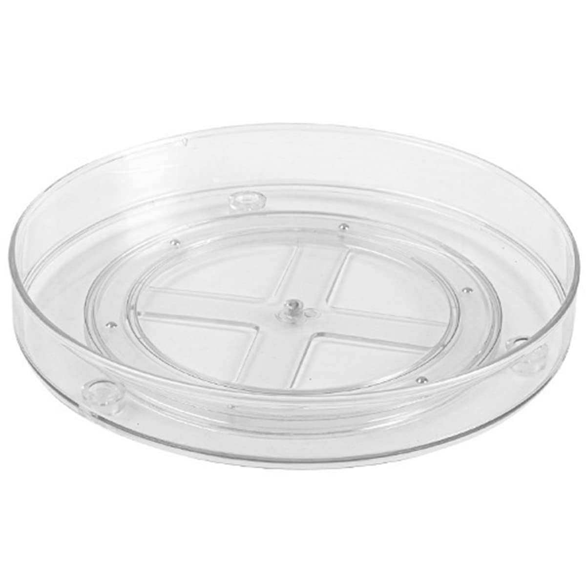 SDYGDB Lazy Susan Turntable Organizer Clear Rotating Turntable Organizer Multifunctional Turntable Spice Rack Cosmetic Makeup Organizer for Kitchen Pantry Countertop Cabinet Refrigerator