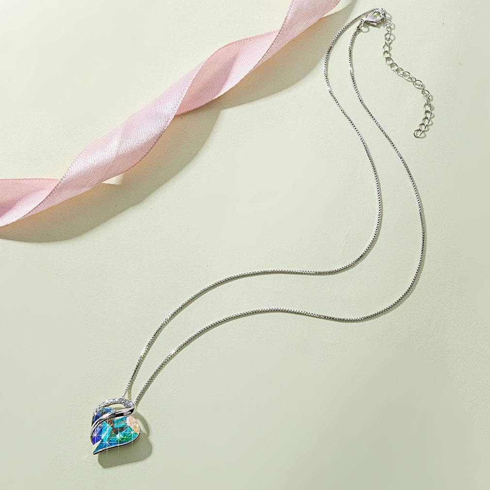 Austrian Crystal Heart Pendant Necklaces for Women Fashion 14K Gold Plated Dainty Necklace Hypoallergenic Jewelry - Image 7