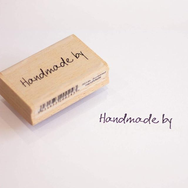 Art Stamps 6014B Scribbled Handmade By Stamp, Black, Medium